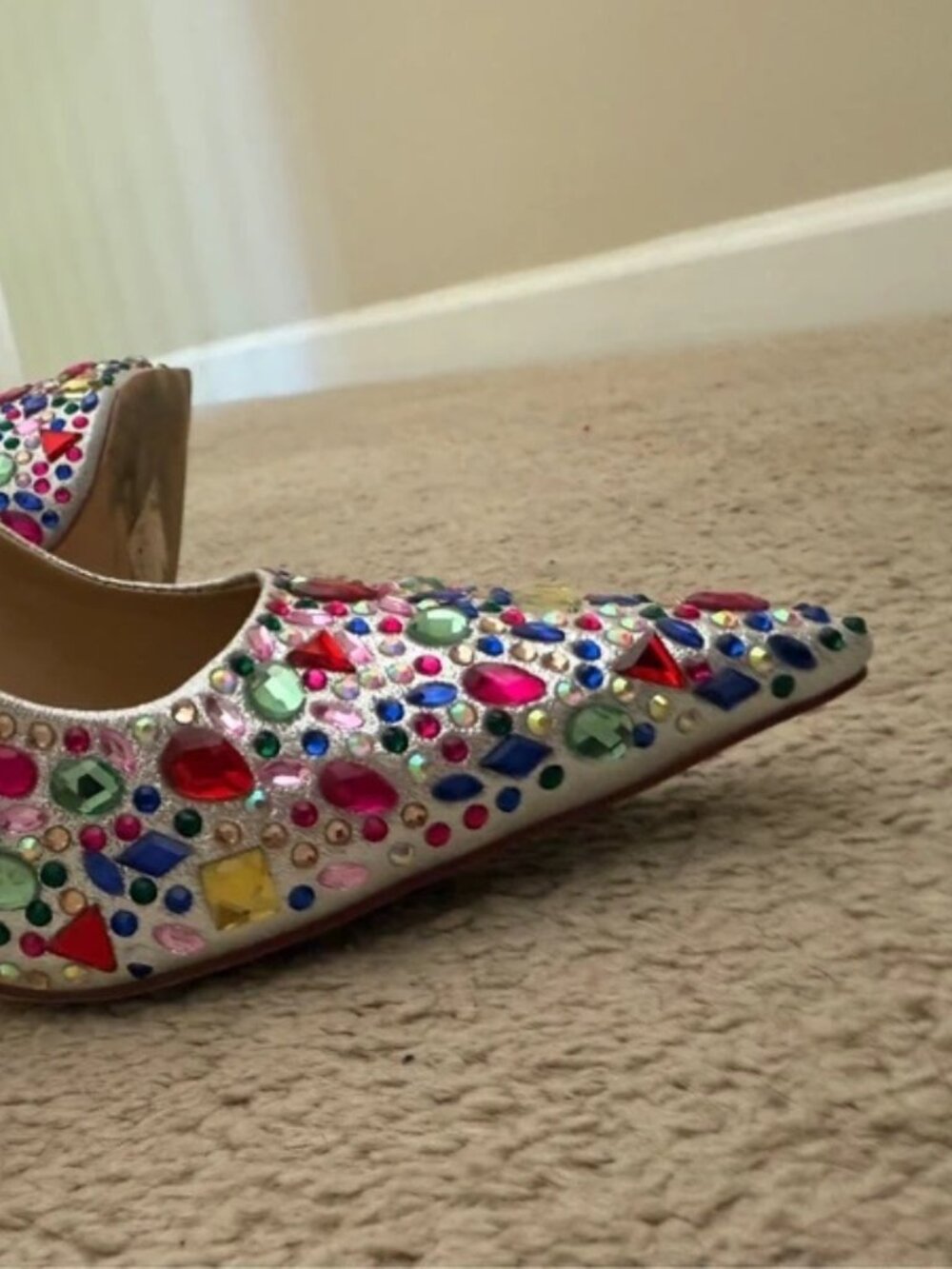 Azalea Wang Multicolor Rhinestone Pumps - Picture 4 of 4